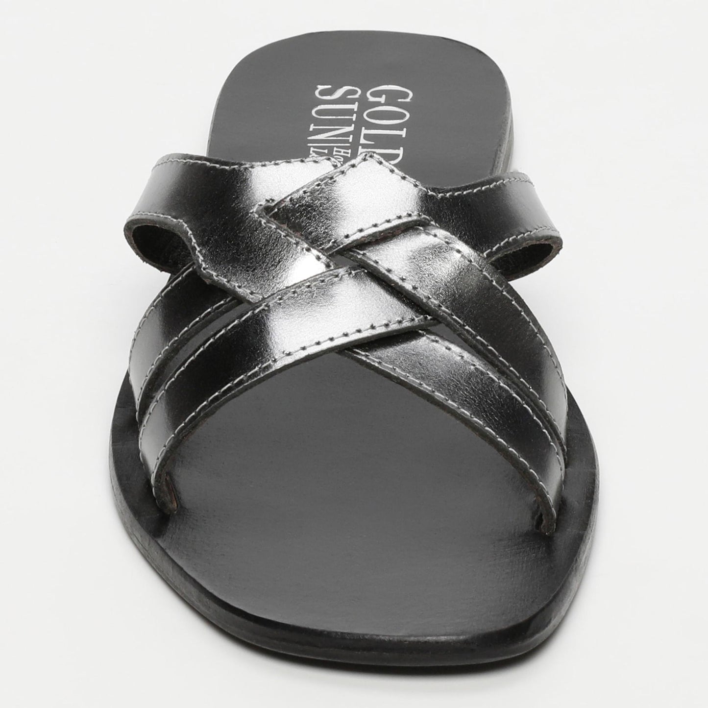 TOCHA sandales en cuir pewter