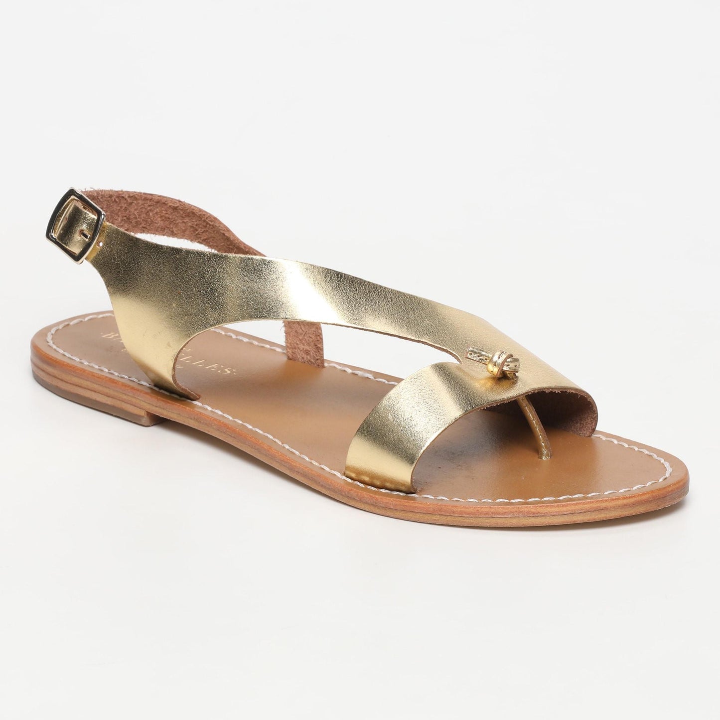 VALDREU sandales en cuir dark gold