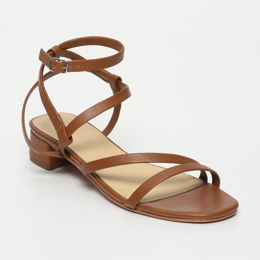 WILLDA sandales en cuir camel