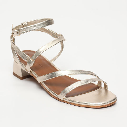 WILLDA sandales en cuir gold