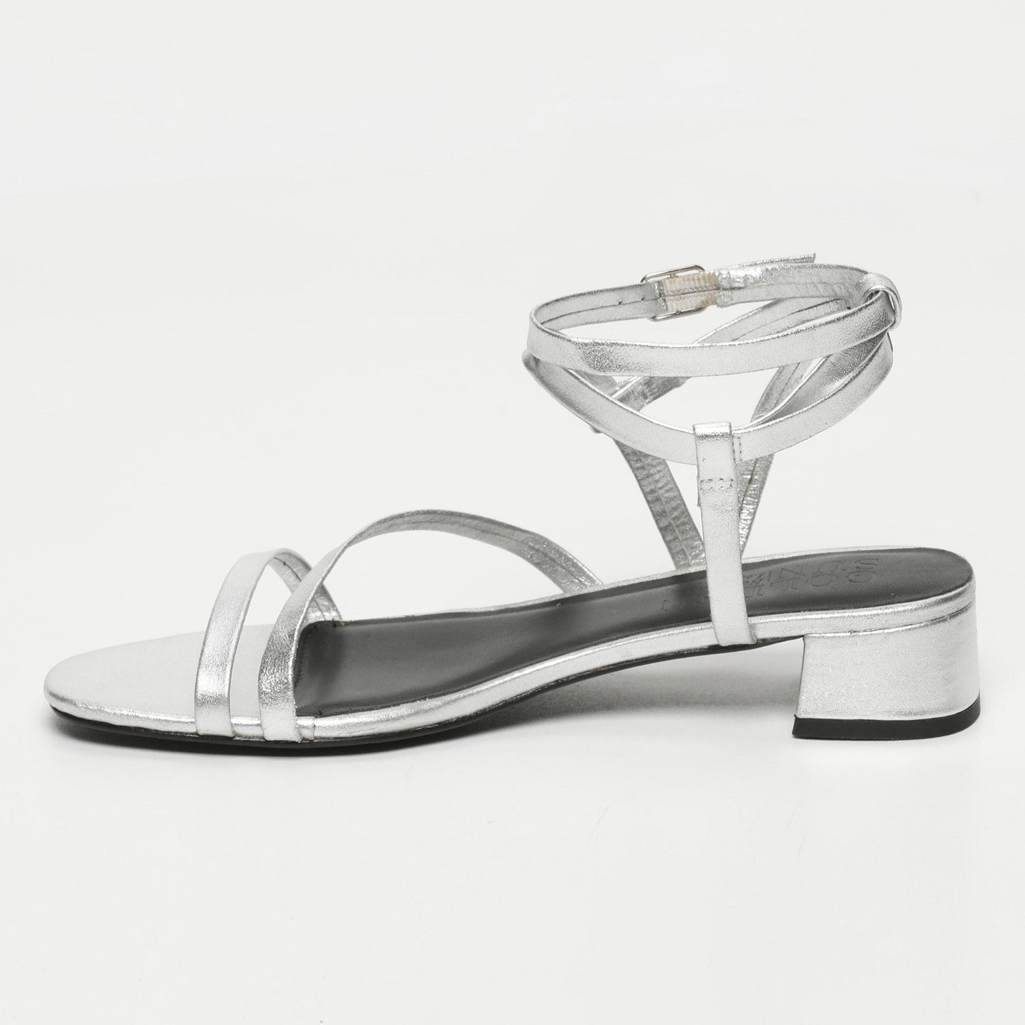 WILLDA sandales en cuir silver