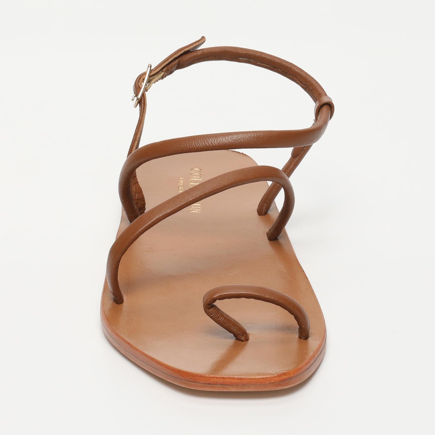 WILLOW sandales en cuir camel
