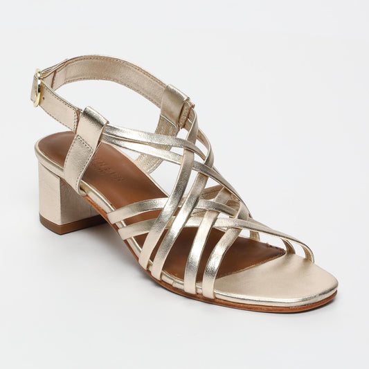 WILONE sandales en cuir gold