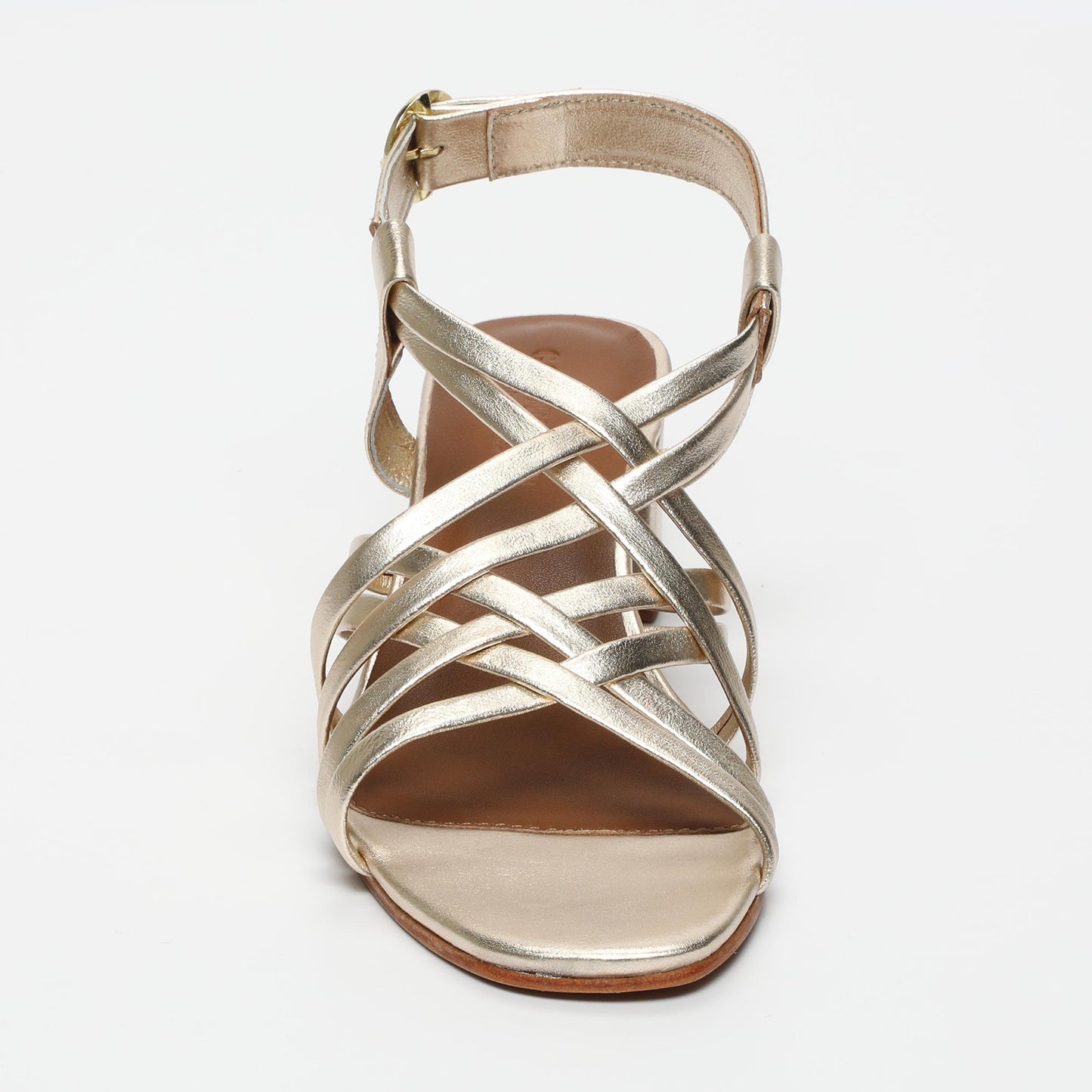 WILONE sandales en cuir gold