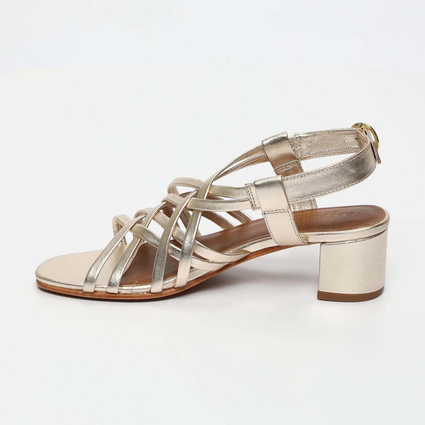 WILONE sandales en cuir gold