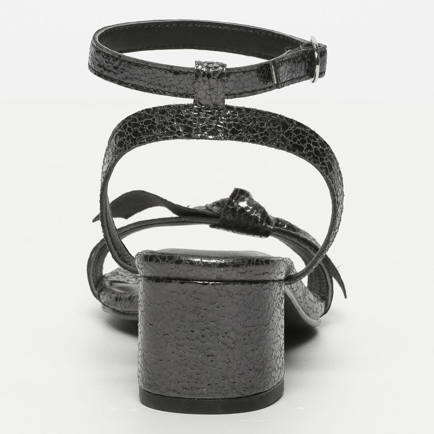 WINNE sandales en cuir pewter crackle