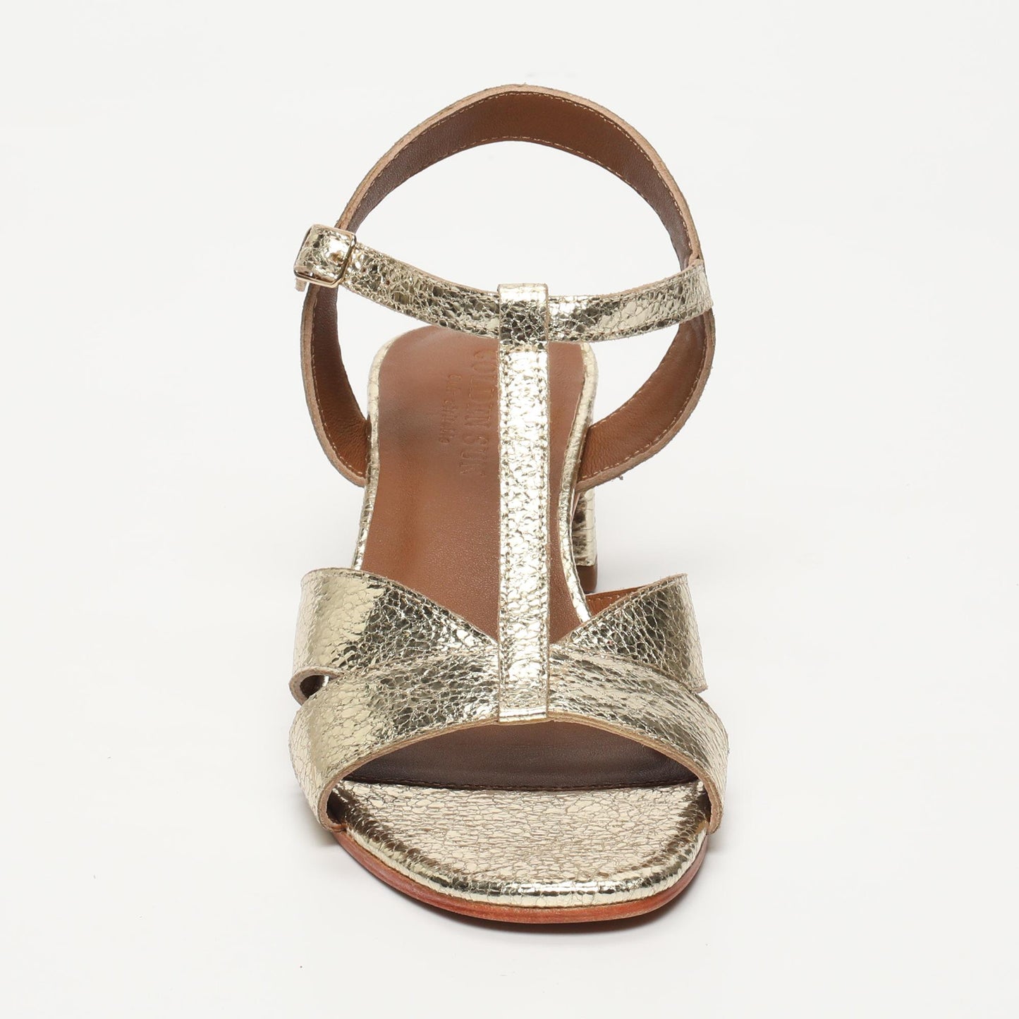 WIOLETA sandales en cuir gold