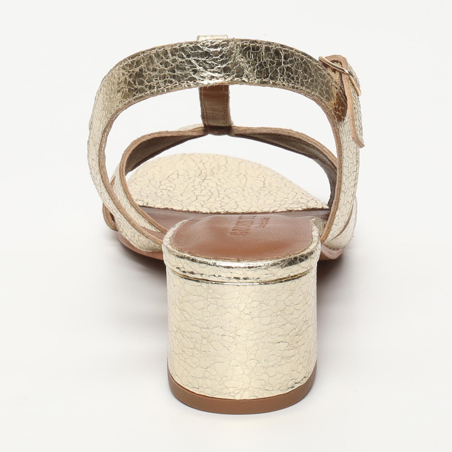 WIOLETA sandales en cuir gold