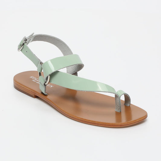 YAHTO sandales en cuir mint